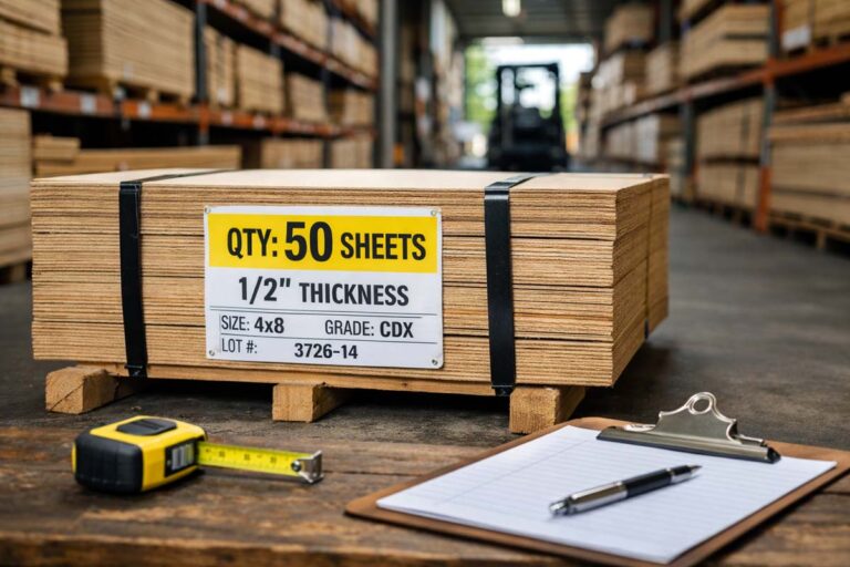 plywood sheets bundle count
