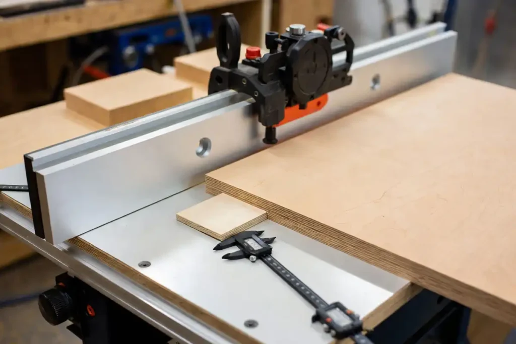 plywood test fit in drawer groove