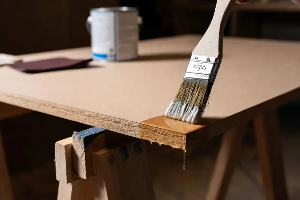 brushing shellac onto mdf edge before priming
