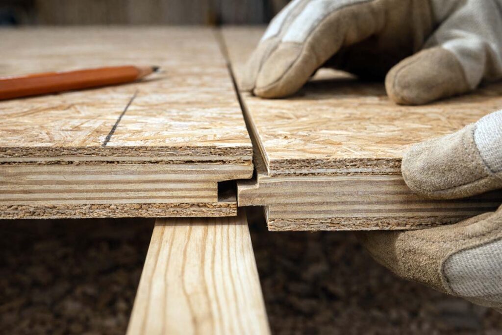 tongue and groove plywood edge fit detail